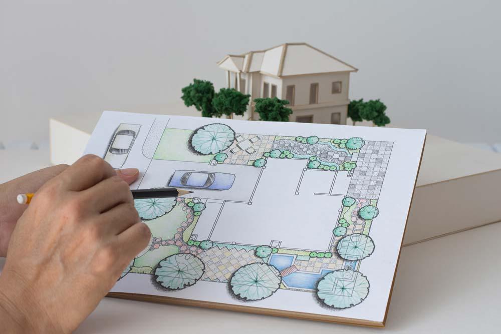 Experienced architect reviewing plans for a commercial project